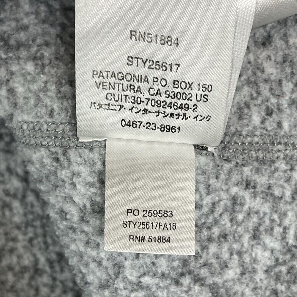 Patagonia‎ Pullover Womens Medium Gray Better Sweater Fleece Hiking Adult - Picture 10 of 12